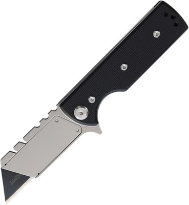 Chaves Knives Chub Flipper Linerlock Black G10 Folding Pocket Knife 14512