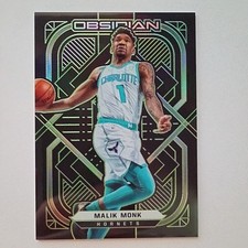 2020-21 Panini Obsidian #109 Malik Monk Electric Etch Green /25