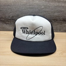 Vintage Whirlpool Hat Cap Snap Back Black Whi...
