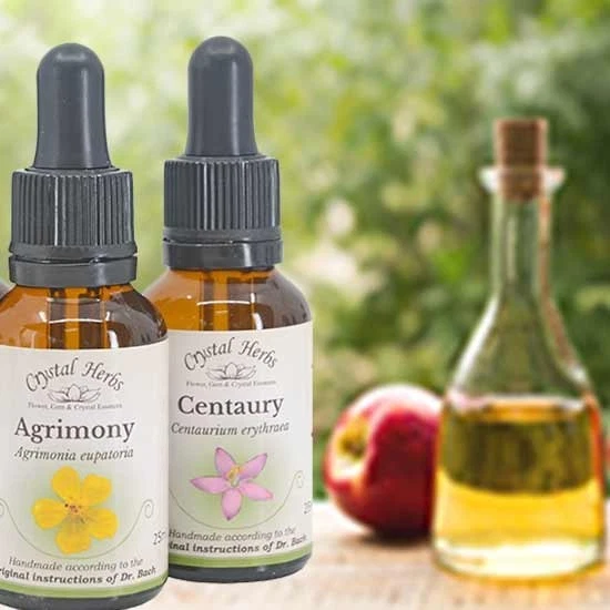 CRYSTAL HERBS 25ml Bach Flower Remedy - Alcohol Free Preservative - vegetable glycerine