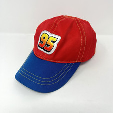 Disney Pixar Cars Lightning McQueen Red Boys Cap Hat Ages 4-10 New No Tags