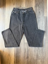 Vintage Made in USA Levi's Black Denim Jeans with Red Logo Tag Womens 29  