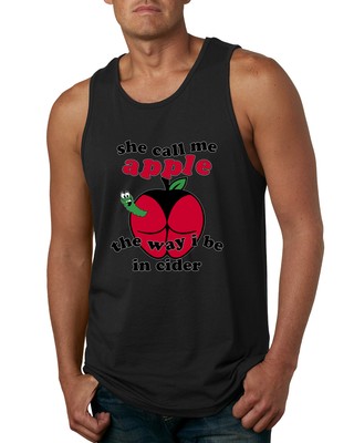 Call Me Apple the Way I Be In Cider Funny Offensive Mens Tank Top