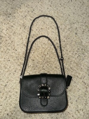 Coach Gemma Crossbody Bag Amazon Green with Jeweled Buckle