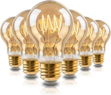 Vintage 6W LED Edison Bulbs, A19 Dimmable Edison Light Bulb, 2700K Warm White...