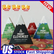 Mount Cleverest Original/Movies/Geography Edition Family Party Card Trivia Game