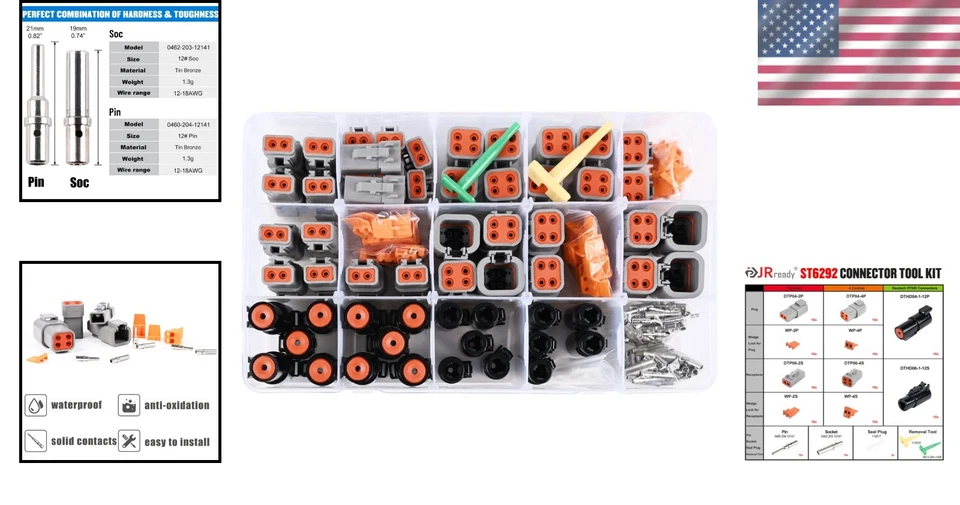 Automotive  Connector Kit DTP DTHD 12-14AWG Contacts - Image 2 of 4