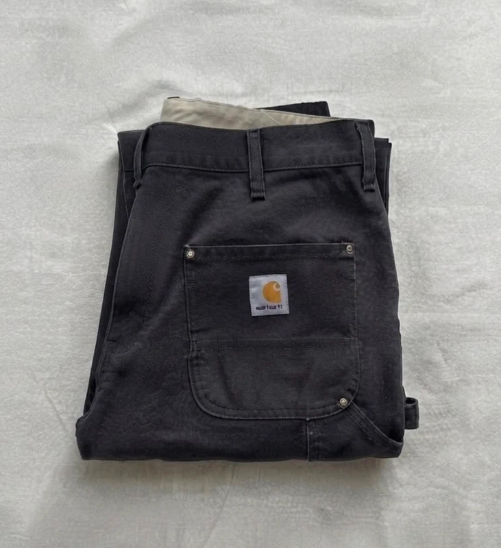 Carhartt WIP Single Knee Pant Black W36 L34 Workwear second hand good condition