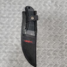 Hibben Knives Throwing Knife Set Black Stainless Steel Drop Point Sheath