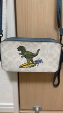 COACH Shoulder Bag Dinosaur Surfing