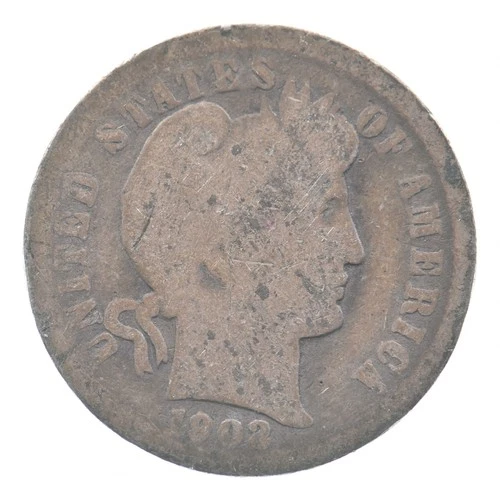 1902 Barber Dime Estate Coin Collection *272