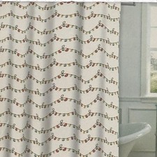 Christmas Light Bulbs Shower Curtain 72x72 Holiday Printed Fabric Bathroom