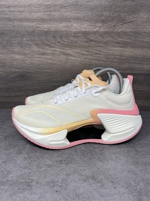 Li Ning Shadow 3 Essential Sneakers Womens Size 6.5 White Pink