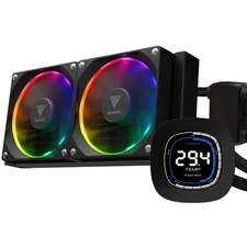 ARGB AIO Liquid Cooler with LCD Screen Customizable Display for CPU Cooling
