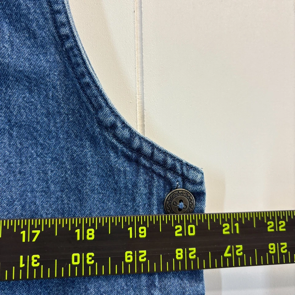 Vintage Blair Feminino Cottagecore Anos 90 Vestido Jumper Jeans Tamanho M Trad Wife Prairie - Imagem 4 de 4