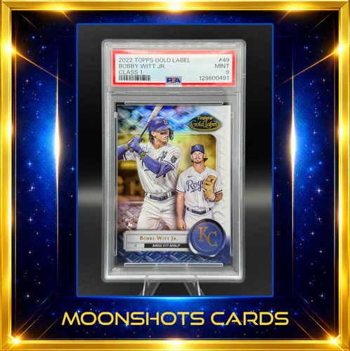 2022 Topps Gold Label Class 1 Bobby Witt Jr RC PSA 9 - Royals