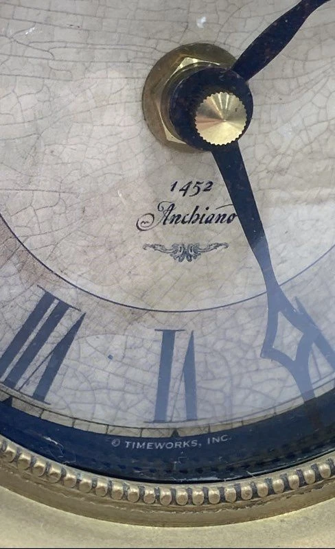 Timeworks Museum Series Da Vinci Anchiano 1452 Roman Numerals Mantel Clock - Image 3 of 4