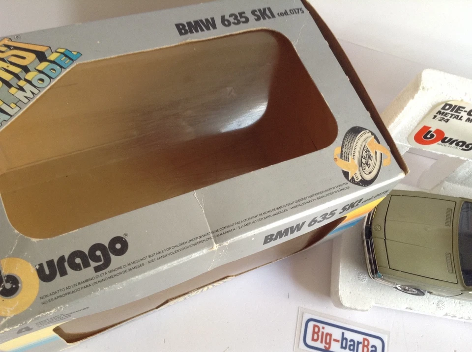 🔥Lot vintage🚗 BBURAGO BMW 635 SKI GREEN 1:24 🍂 SPETTACOLARE 🍂☕ - Immagine 3 di 4