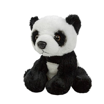 Kuscheltier Pandabär klein 15 cm sitzend schwarz-weiß Stoffpanda Plüschpanda