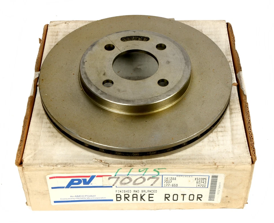 1984-1985 Dodge Caravan Voyager Front 4 Stud Brake Rotor Part Number 141288 - Imagem 2 de 2