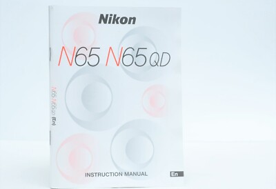 Nikon N65/QD/F65 Film SLR Camera User's Manual Instruction Book