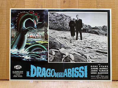 IL DRAGO DEGLI ABISSI fotobusta poster The Sea Monster The Giant Behemoth CR4