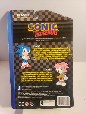 Sonic The Hedgehog Comic Series Sonic & Amy 3.5 Action Figure 2-Pack 