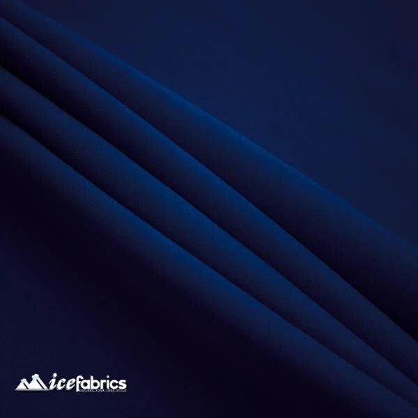 Navy Blue Poplin Fabric By The Yard_ High Quality Solid Poly Poplin_ ''60 Width - Image 3 of 3