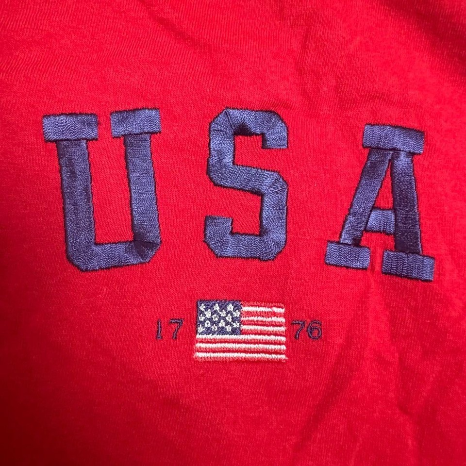 Old Varsity Brand USA Patriotic Men's 2XL Red Short Sleeve T Shirt eBay