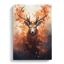 Deer Digital No.2 Canvas Wall Art Print Framed Picture Decor Living Room Bedroom