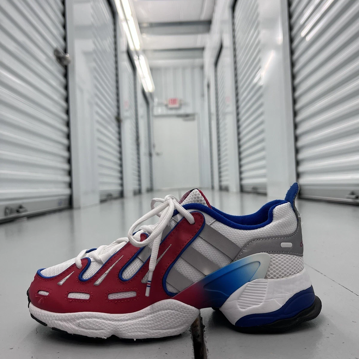 Adidas EQT Gazelle EG6480 White Red Blue Basketball Shoes Youth