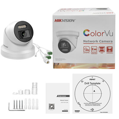 Hikvision 4K 8MP DS-2CD2387G2-LSU/SL ColorVu Camera Audible Warning 2way Audio