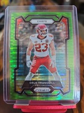 2023 Panini Prizm NEON GREEN PULSAR Drue Tranquill #156 KC CHIEFS