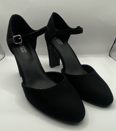 NEW BLACK FAUX SUEDE SHOES FROM PAPAYA (matalan) SIZE UK 5 / EU 38