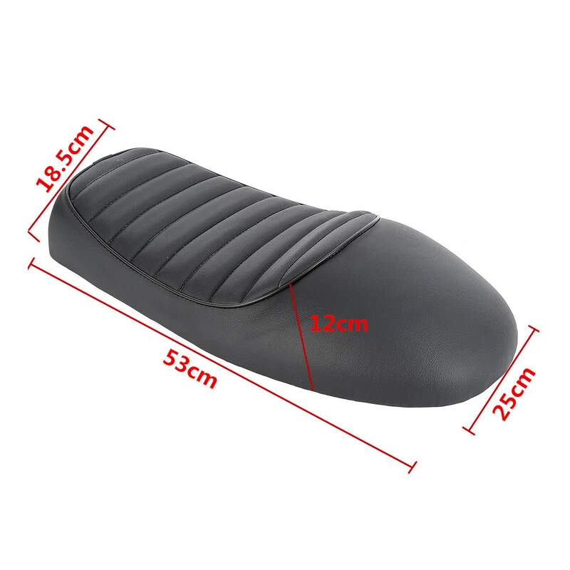 Para Moto Guzzi Suzuki Kawasaki Negro Motocicleta Joroba Café Corredor Asiento Personalizado EE. UU. Foto 2 de 4