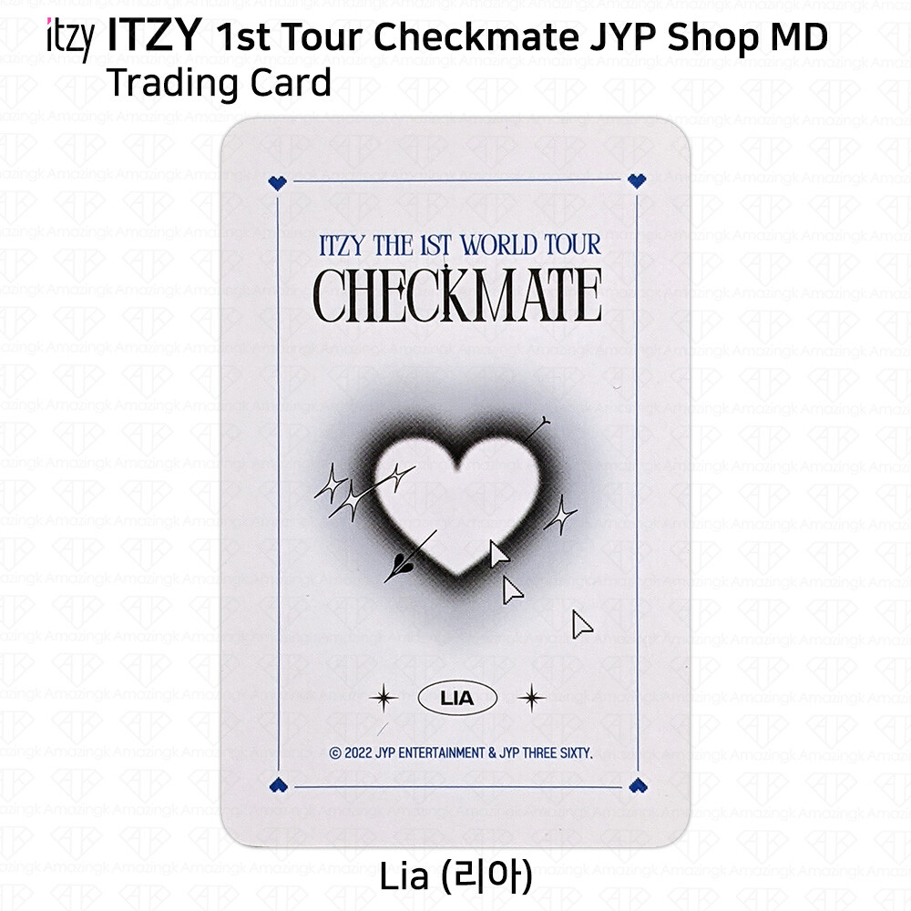 ITZY 1st Tour Checkmate Official MD Trading card Photocard JYP