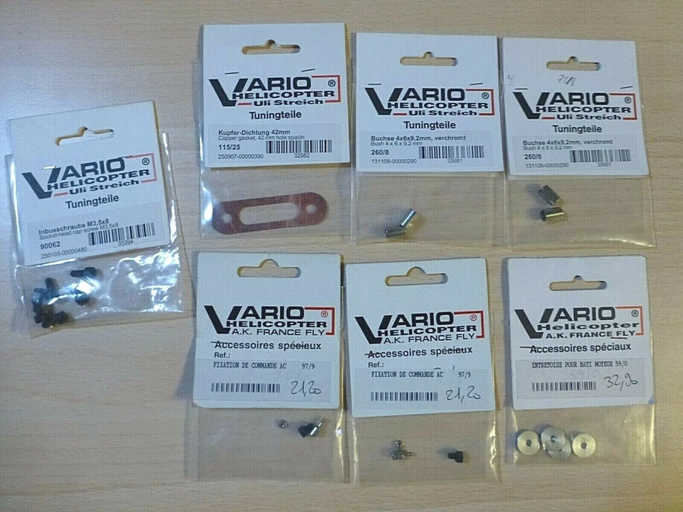 VARIO LOT PIECES HELICOPTERES NEUF - Photo 1/1