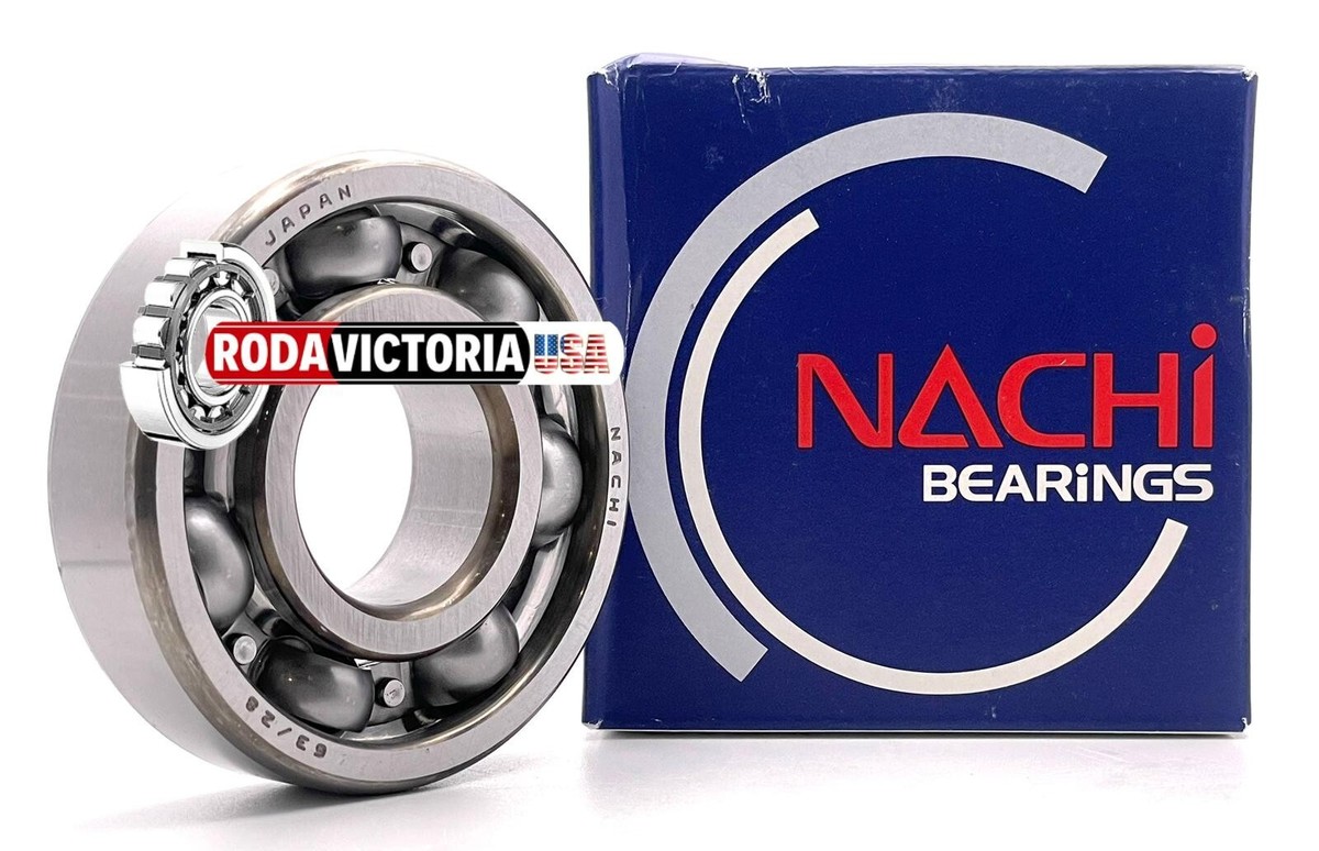 NACHI JAPAN 63/28 J C3 DEEP GROOVE BALL BEARING, OPEN TYPE, NO