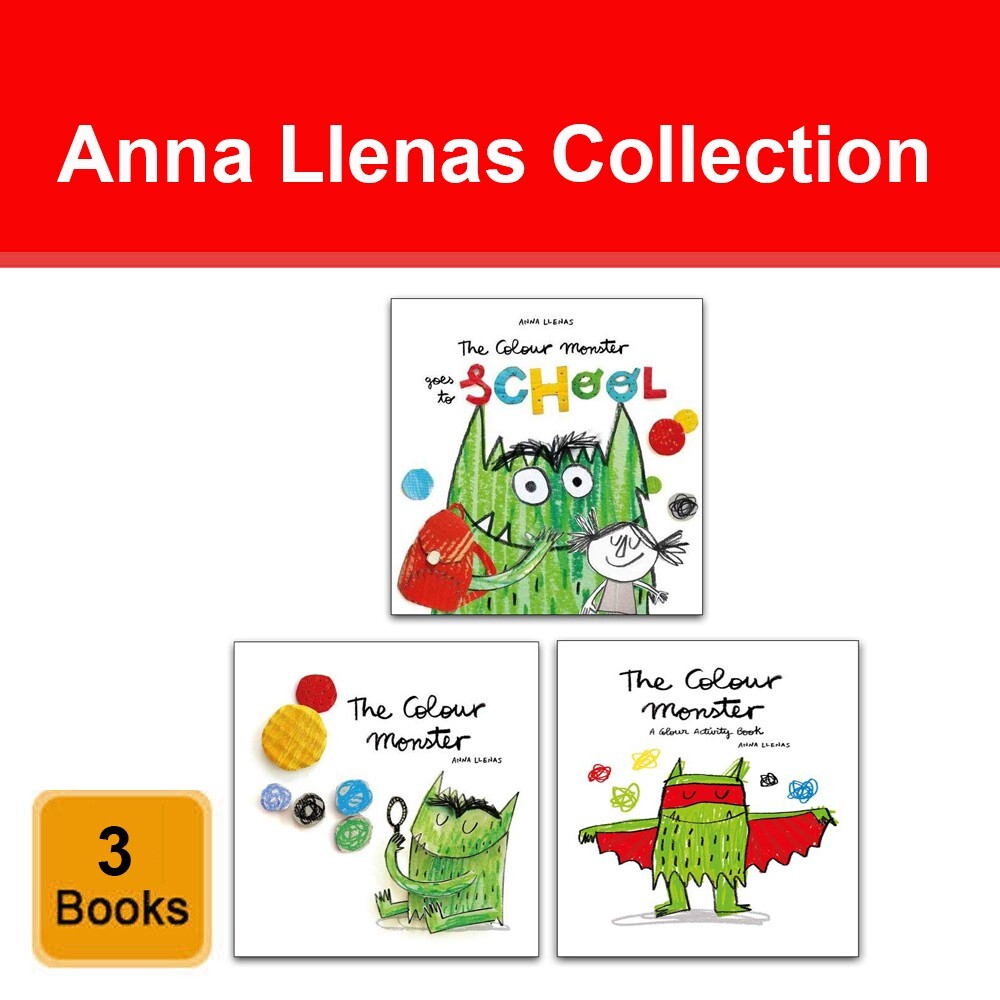 Anna Llenas Collection 3 Books Set The Colour Monster A Colour Activity Book