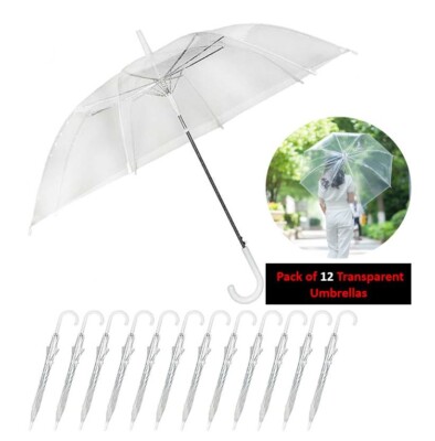clear plastic patio umbrella Totes Bubble with Clear Acrylic Handle Birds One Person through canopy is dome ANWUYANG 1pcs 110cm Fiber Wind