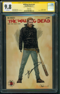 Walking Dead 163 CGC 9.8 SS Robert Kirkman Variant Cover Death Paula Key