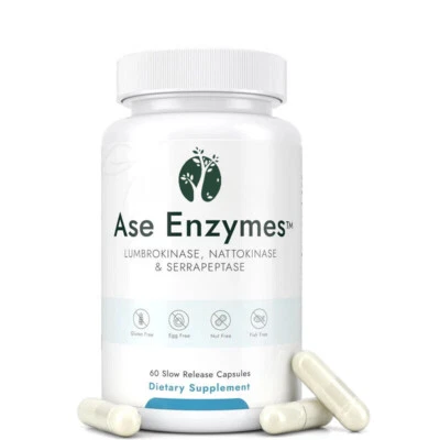 CLAPP Strong Nattokinase 4000 FU Serrapeptase 240000 SPU Lumbrokinase 2000 FU