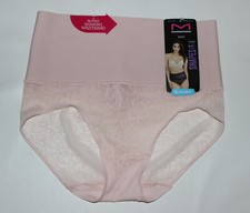 NWT MAIDENFORM Pink Shaping Lace Briefs with Cool Comfort Size Large