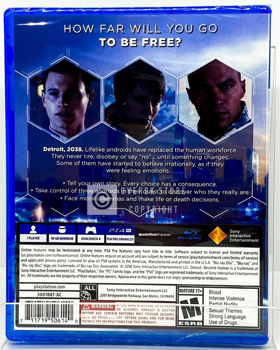 Detroit Become Human - PS4 - Brand New