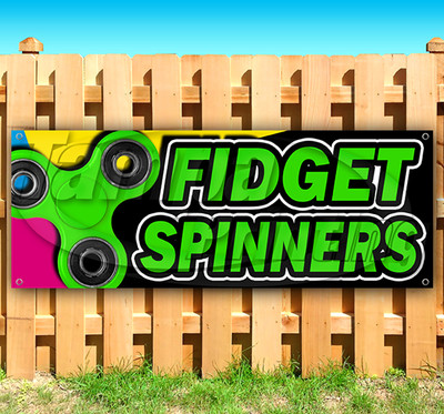 FIDGET SPINNERS Advertising Vinyl Banner Flag Sign Many Sizes USA