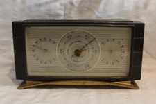 Vintage Airguide MCM Table Top Barometer Temperature Humidity  ~ Nice
