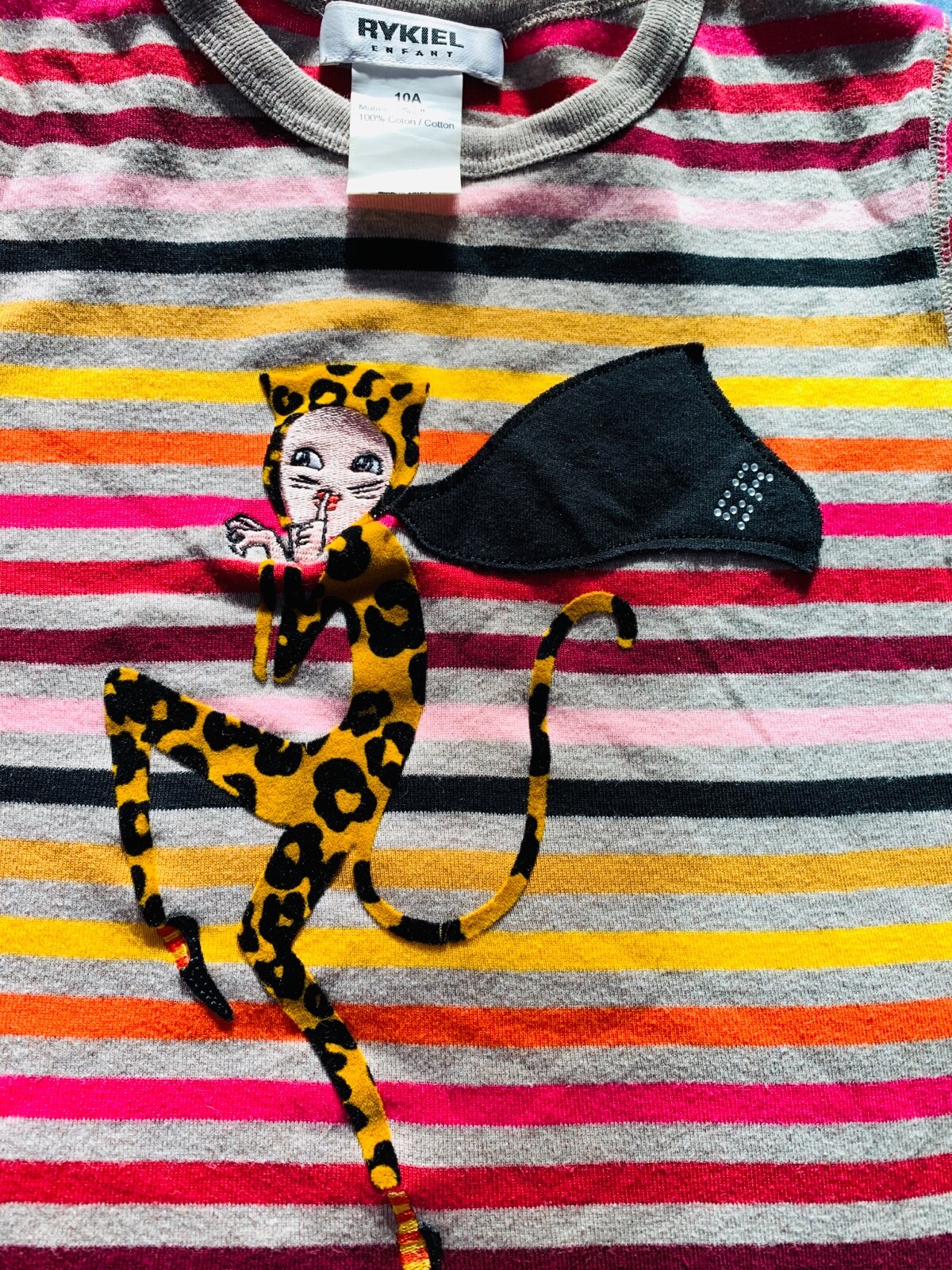 RYKIEL  ENFANT  GORGEOUS  GIRLS  SET: TOP   AND  SKIRT, RARE
