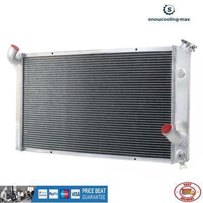 3Rows Aluminum Radiator For 1973-1976 Chevy Corvette C3 V8 5.7L 7.4L 1974 NEW