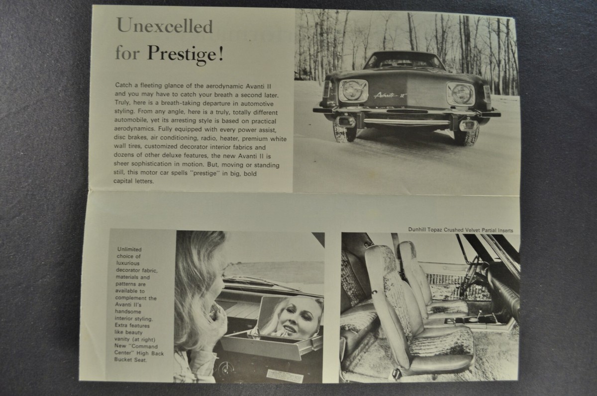希少車 アヴァンティⅡ 本カタログ avanti Ⅱ brochure 希少車 アヴァンティⅡ 本カタログ avanti Ⅱ brochure