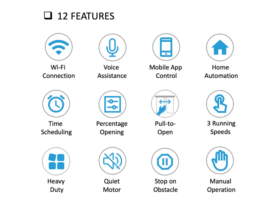 Sistema de cortina inteligente sin cinturón HC: control WiFi, resistente, fácil instalación Foto 2 de 4
